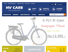 Tablet Screenshot of hv-care.dk